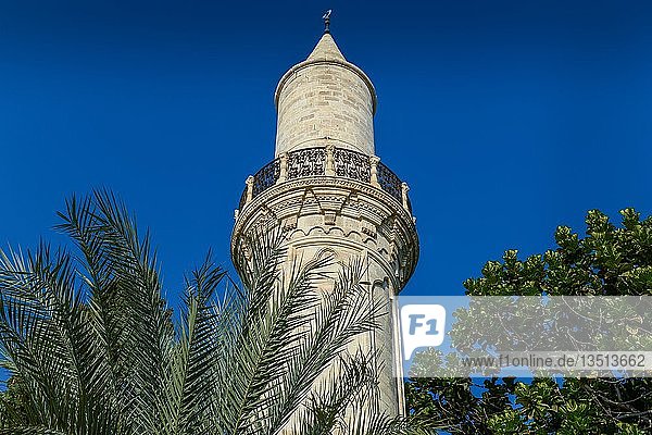 Minarett der Djami Kebir Moschee  Larnaka  Republik Zypern  Zypern  Europa