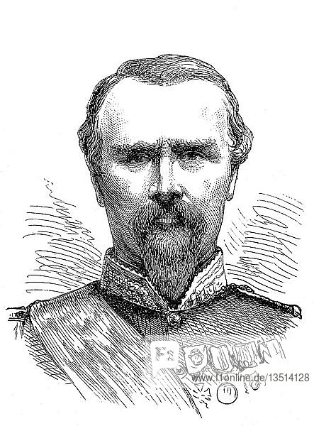Pierre Louis Charles Achille de Failly 21. Januar 1810 15. November 1892 französischer General Holzschnitt Portrait Frankreich Europa