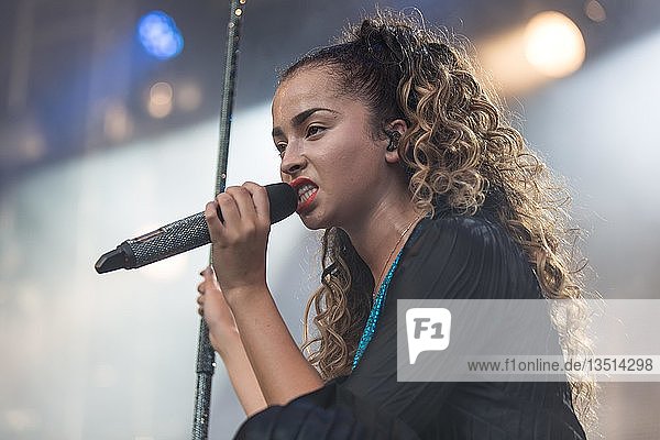 English pop and R&B singer Ella Eyre live at the 26th Heitere Open Air in Zofingen  Aargau  Switzerland  Europe