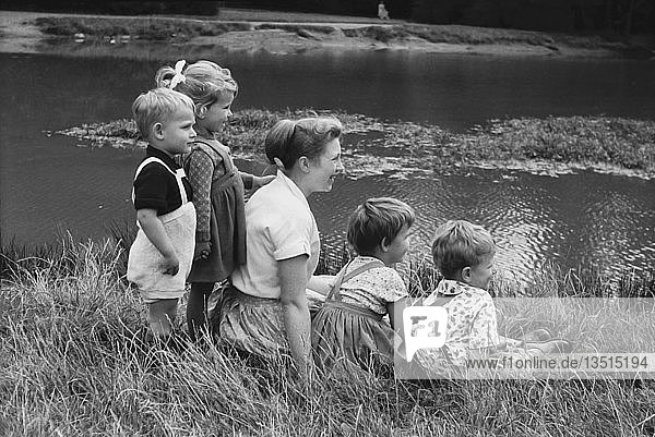 Kindergarten Ausflug 1961 Rosental Leipzig Sachsen DDR Deutschland Europa