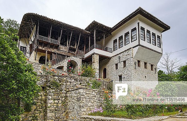 Ethnographisches Museum  Osmanisches Haus  Berat  Qark Berat  Albanien  Europa