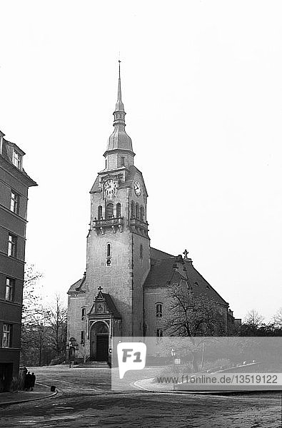 Paul-Gerhardt-Kirche 1957 Selneckerstraße Leipzig Sachsen DDR Deutschland Europa