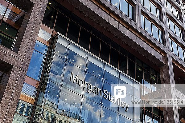Bürogebäude der US-Bank Morgan Stanley  Finanz- und Bankenviertel Canary Wharf  London  Großbritannien