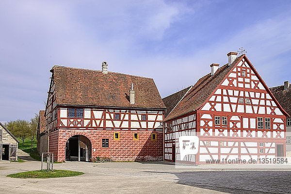 Schultheißenhof von Obernbreit  Fränkisches Freilandmuseum  Bad Windsheim  Mittelfranken  Franken  Bayern  Deutschland  Europa