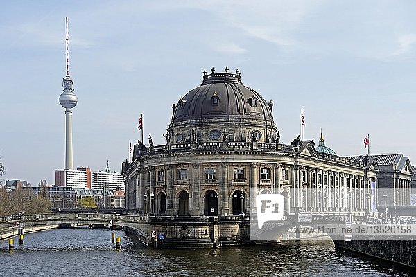 Berlin TV Tower and Bode Museum Museum Island UNESCO World Heritage Site Berlin Germany Europe