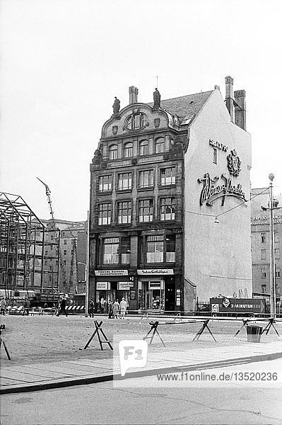 Thomas Haus kurz vor dem Abriss  1962  Thomasgasse  Leipzig  Sachsen  DDR  Deutschland  Europa