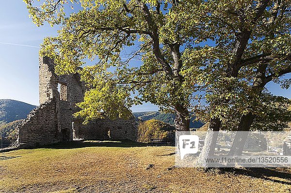 Burgruine Are über Altenahr im Ahrtal Rheinland-Pfalz Deutschland Europa