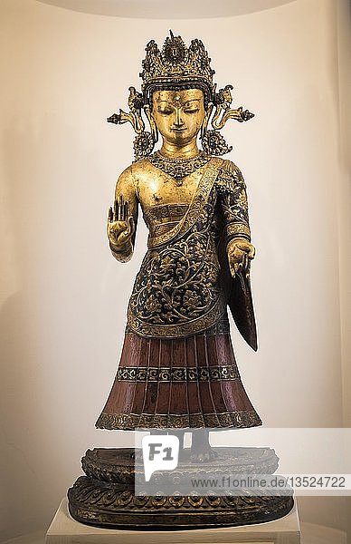 Antike Dipankar Buddha Statue Patan-Museum Patan Kathmandu Tal Himalaya Region Nepal Asien