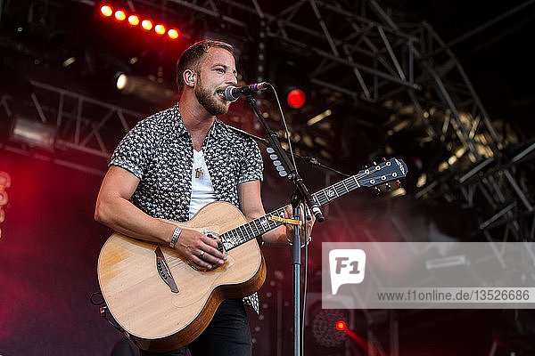 The British singer and musician James Morrison live at the 26th Heitere Open Air in Zofingen  Aargau  Switzerland  Europe