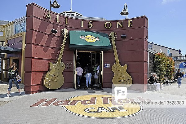 Hard Rock Cafe am Pier 39  Fisherman's Wharf  San Francisco  Kalifornien  USA  Nordamerika