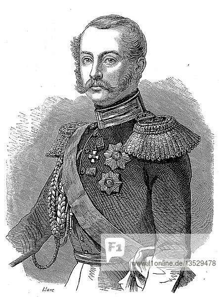 Alexander II.  1818  1881  der Kaiser von Russland  Holzschnitt  Russland  Europa