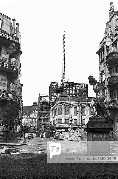 Zentraltheater Ruine Umbau zum Schauspielhaus 1955 Bosestraße Leipzig Sachsen DDR Deutschland Europa