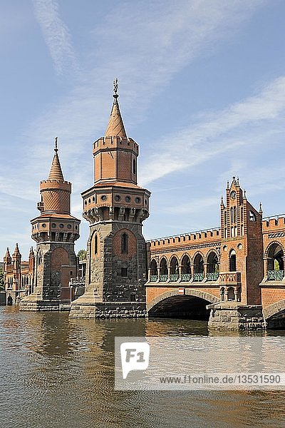 Oberbaumbruecke Bridge in Berlin Germany Europe