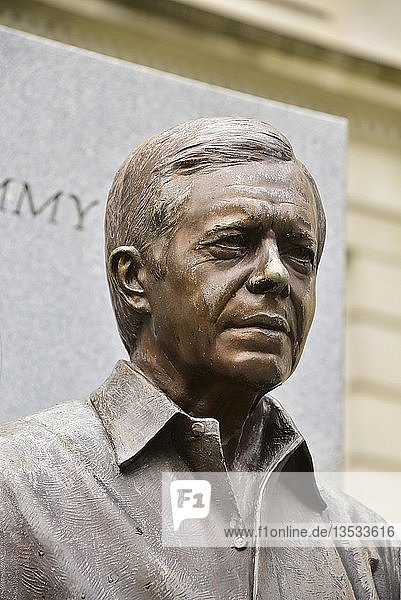 Statue Jimmy Carter  39th President of the USA  1977-1981  Atlanta  Georgia  USA  Asia