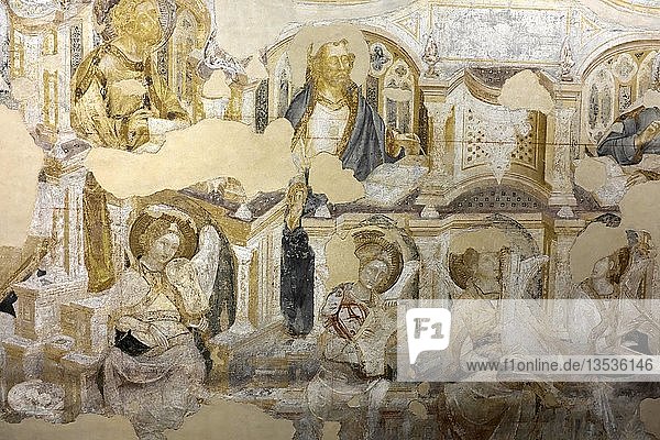 Fresko Krönung der Jungfrau  genannt Paradies  Detail  Dogenpalast  Palazzo Ducale  Venedig  Venetien  Italien  Europa