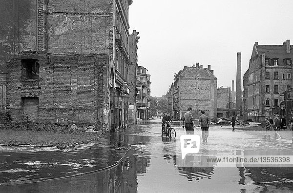 Hochwasser 1954 Kolonnadenstraße Leipzig Sachsen DDR Deutschland Europa