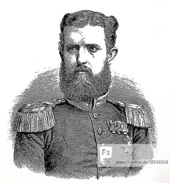 Leopold  Prinz von Hohenzollern  22. September 1835  8. Juni 1905  Holzschnitt  Deutschland