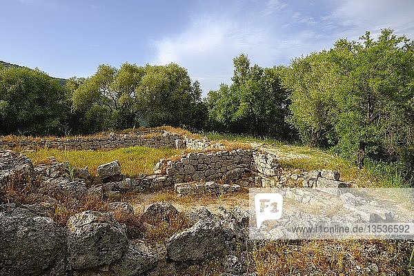 Akropolis  antike Stadt Butrint  Nationalpark Butrint  bei Saranda  Qark Vlora  Albanien  Europa