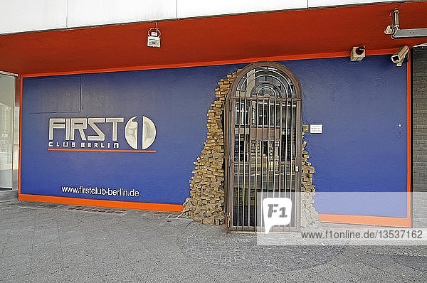 'Entrance to the posh disco ''First''  Berlin  Germany  Europe'