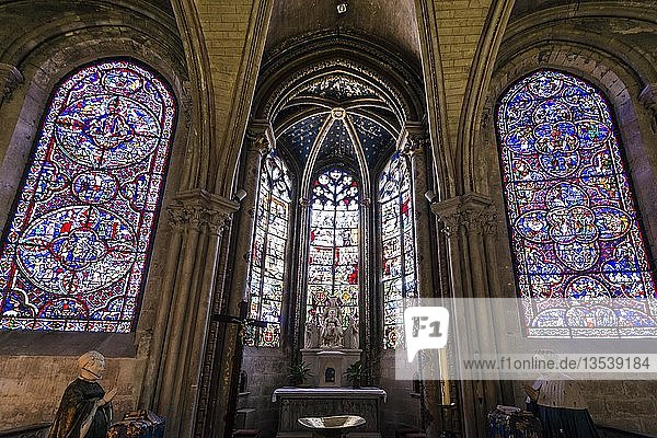 Kathedrale Saint Etienne  UNESCO-Weltkulturerbe  Bourges  Departement Cher  Region Centre-Val de Loire  Frankreich  Europa
