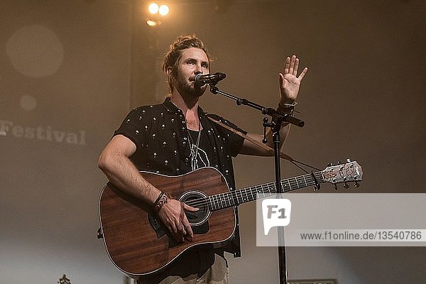 The South African singer-songwriter and environmental activist Jeremy Loops live at the 25th Blue Balls Festival in Lucerne  Switzerland  Europe