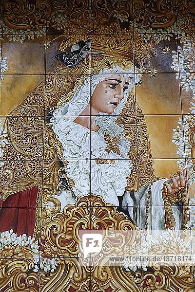 Mosaik der Jungfrau Maria.