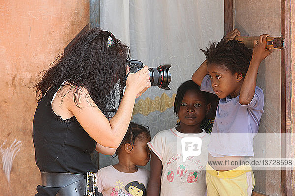 Fotografin in Afrika tätig