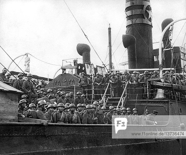 Shanghai  China: February 14  1932. Some of the Japanese troops of the Kanazawa Division that has arrived in Shanghai under the command of Lieut.-General Uyeda. He has issued a warning that the Chinese must withdraw from the vicinity of Shanghai  or else