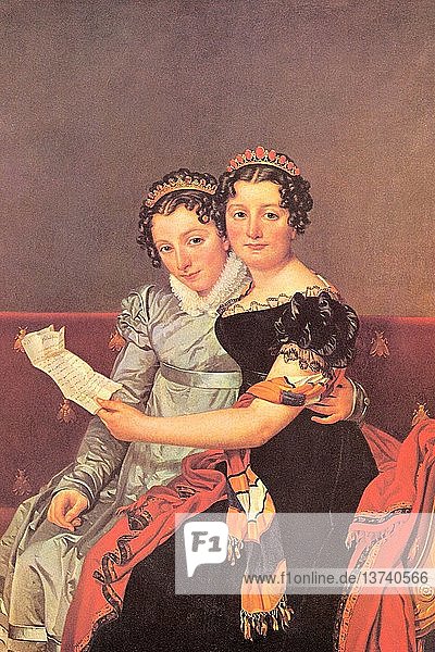 Porträt der Töchter von Joseph Bonaparte 1790