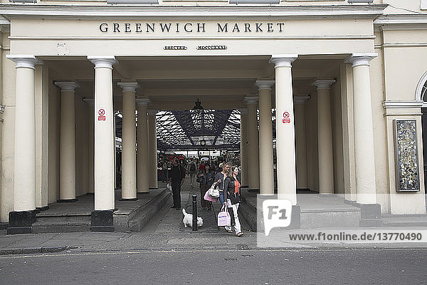 Eingang zum Greenwich-Markt  London  England