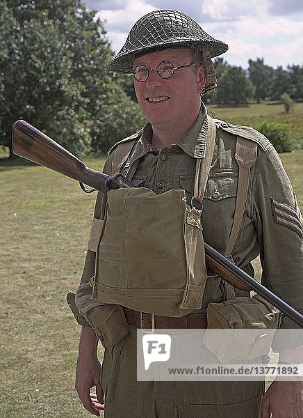 Home Guard sergeant at Living History event