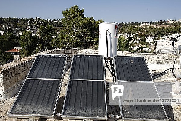 Sonnenkollektoren  Israel.