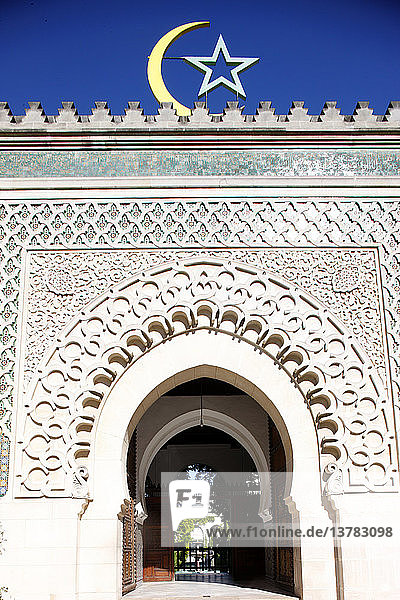 Main door of the Paris Great Mosque