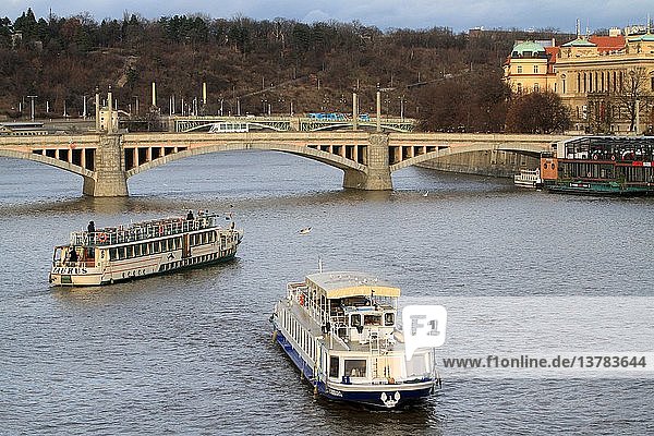The Vltava river  Prague.