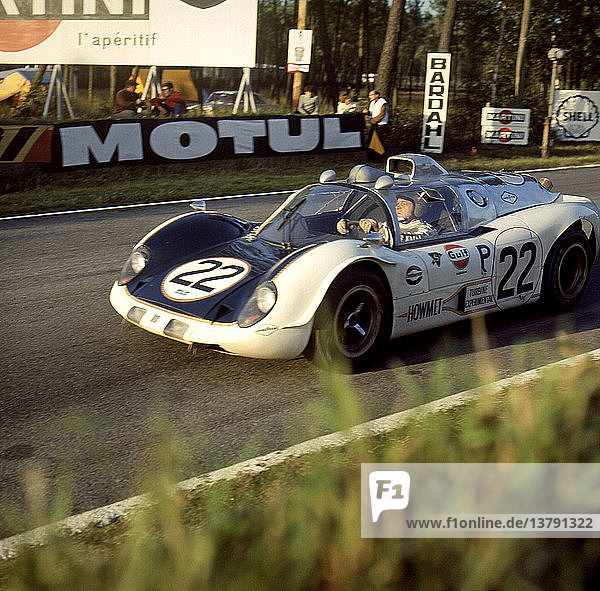 24-Stunden-Rennen von Le Mans  29. September 1968. Dick Thompson/Ray Heppenstall  Howmet TX Continental GTP2  schieden wegen eines Unfalls aus.