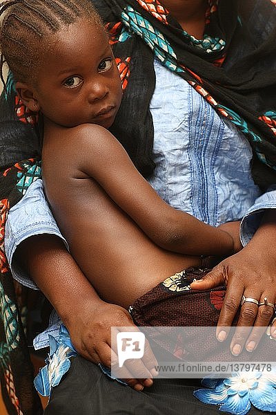 Mother and daughter  Bamako  Mali.
