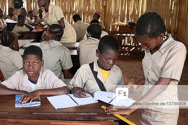 Sekundarschule in Afrika.