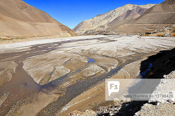 Das Tal des Kali Gandaki-Flusses  das nach Mustang führt