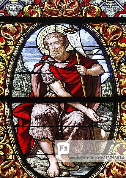 Kathedrale Saint-Louis  Versailles Glasmalerei  Johannes der Täufer
