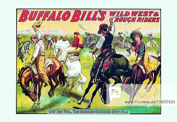Buffalo Bill: Cowboy-Spaß - Die Bronco Busters Geschäftiger Tag 1900