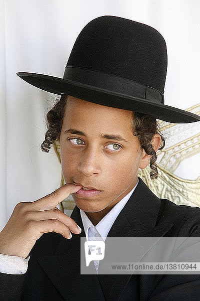 Orthodox Jewish boy