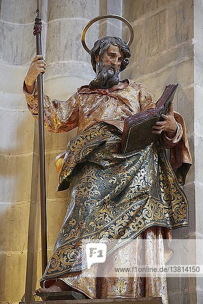 Statue des Heiligen Matthäus oder des Heiligen Thomas in der Kathedrale von Jerez (Antigua Colegiata de San Salvador  18.-19.).