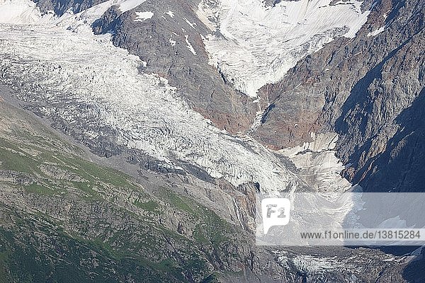 Mont-Blanc-Massiv und Bionnassay-Gletscher  Frankreich.