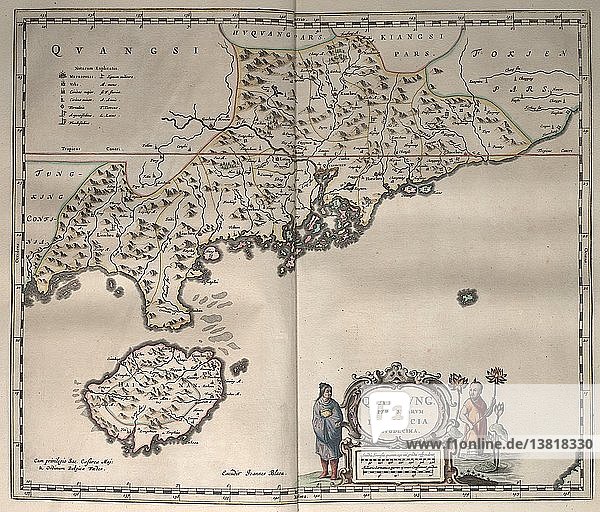 'Novus Atlas Sinensis; 16 Provinces of China  Korea & Japan 1655'