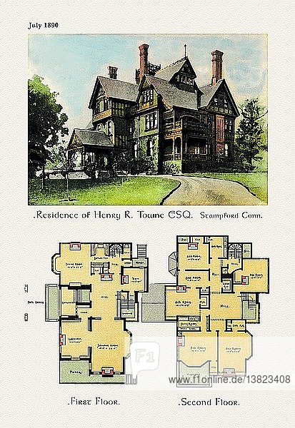 Wohnsitz von Henry R. Towne  Esq. 1890
