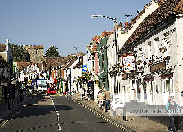 High street  Maldon  Essex  England