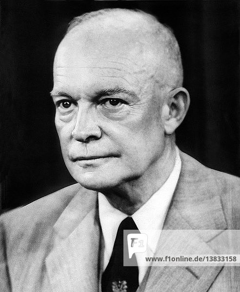 Washington  D.C.: October 24  1955 A portrait of President Dwight D. Eisenhower.