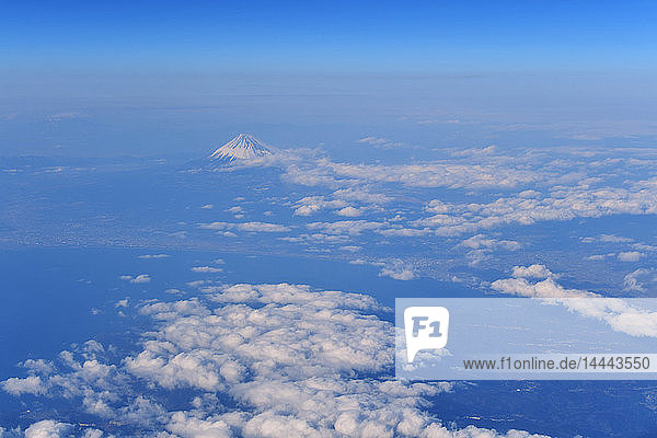 Luftaufnahme des Berges Fuji  Japan