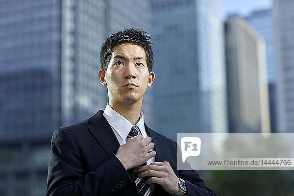 Young Japanese businessman