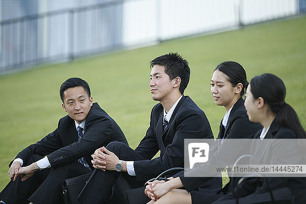 Young Japanese businesspeople